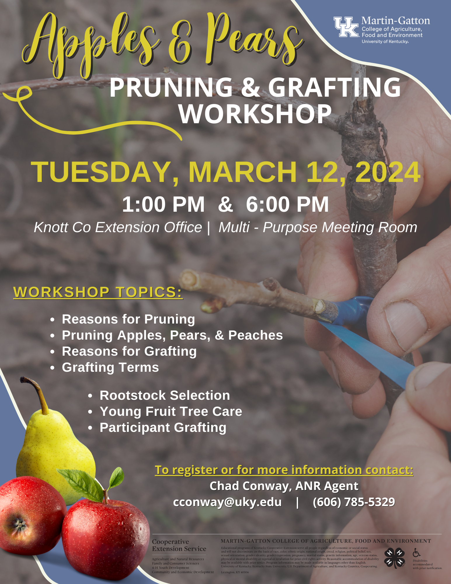 Pruning workshop flyer