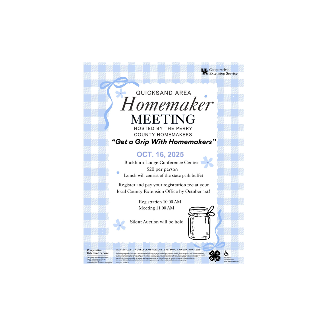Quicksand Area Homemaker Annual Meeting