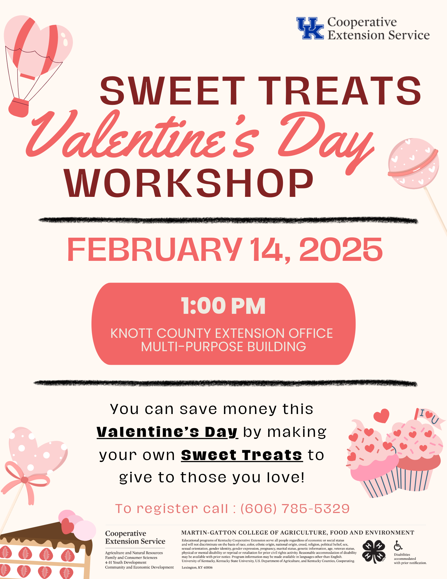 Sweet Treats Workshop ~ Valentine's Day