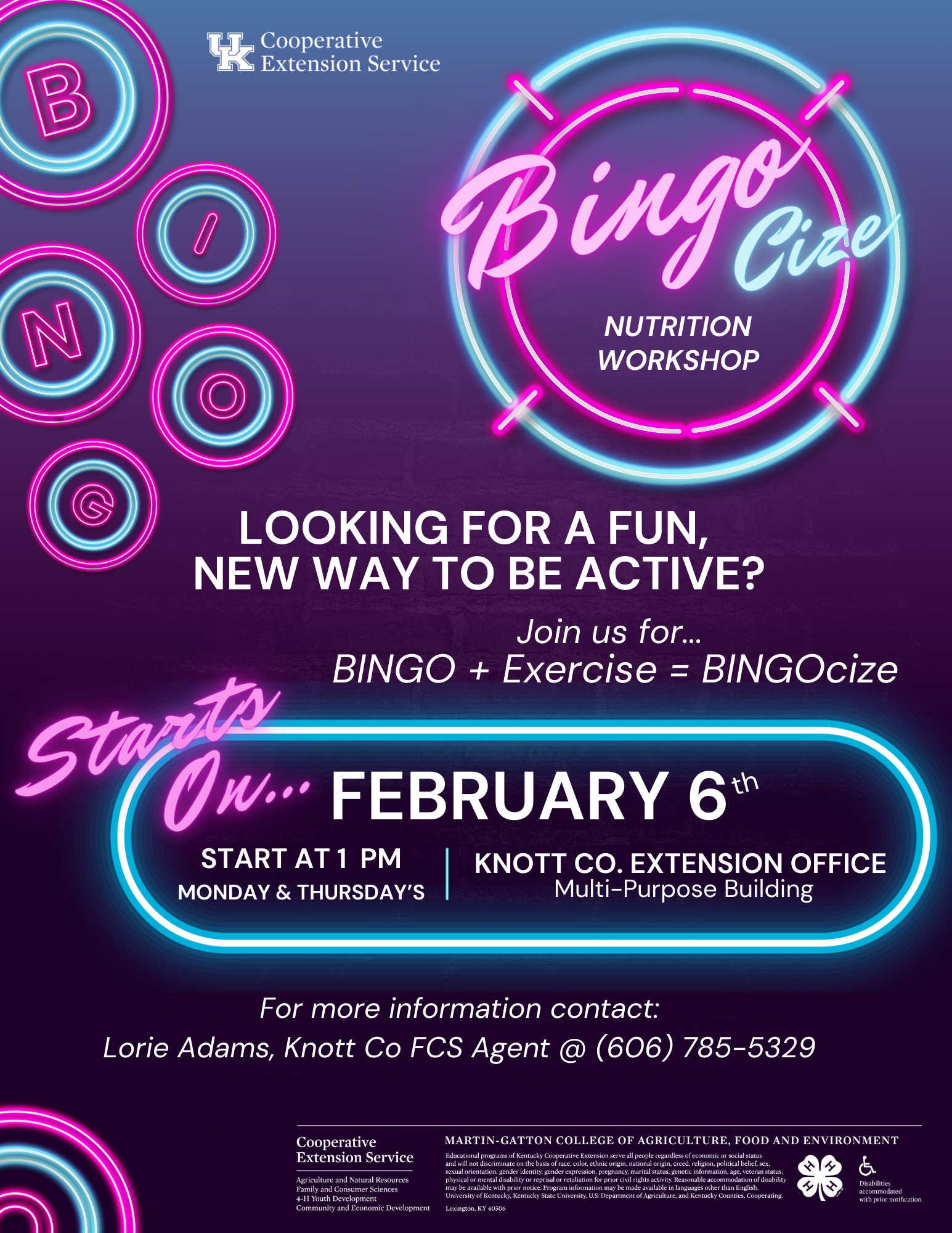 BINGOcize Flyer