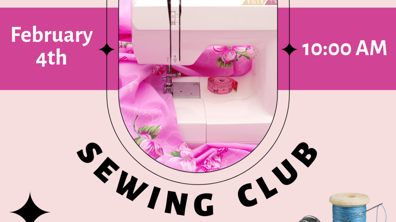 Monthly Adult Sewing Class