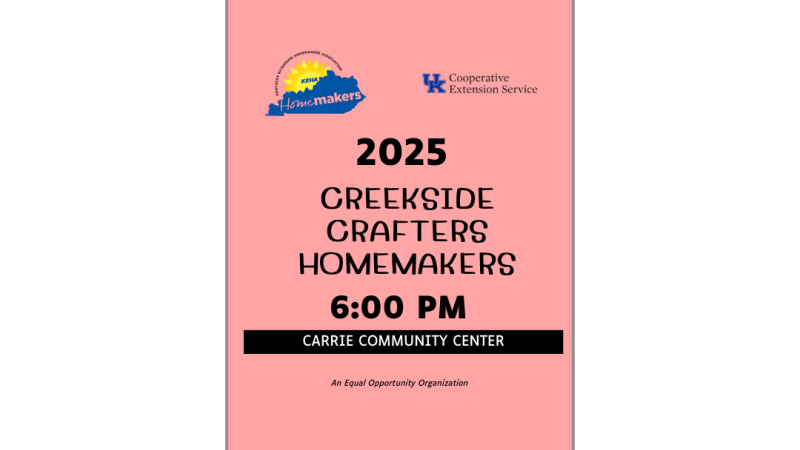 Creekside Crafters Homemakers
